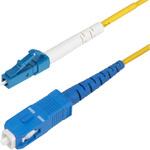 光ファイバー ケーブル/OS2 シングルモード/LC-SC/1芯/100Gb/イエロー/オプティカルジャンパーケーブル StarTech.com