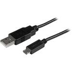 USB 2.0 - マイクロUSBケーブル/2m/Type-A to Micro USB/オス-オス/ブラック/データ転送・同期用 StarTech.com