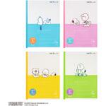 スヌーピー パックノート 5mm方眼罫 4冊パック 日本ノート