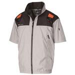 Nクールウェア 半袖(上部ファン)+空調服(R) スターターキット 小型バッテリー薄型ファン NSP