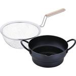 SM-9548 ギフトデイズ 彩食庵 段付天ぷら18cm&木柄フライヤーセット 和平フレイズ