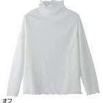 821241 メロー衿ジャカートTシャツ ケアファッション