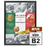 スナップフレーム 屋内用 ブラック 角型 グリーンクロス
