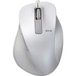 マウス 有線 5ボタン ブルーLED 大きいサイズ 握りやすい 手になじむ 進む・戻るボタン EX-G Chromebook 対応認定 エレコム