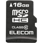 マイクロSDカード Class10 SD変換アダプタ付 防水(IPX7) データ復旧サービス micro メモリーカード エレコム