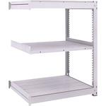 中量ボルトレス棚 TUG型 (450kgタイプ、高さ1200mm、3段タイプ)連結型 TRUSCO