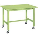 軽量作業台(KK/200kg/スチール天板/キャスター付/直進安定金具無) サカエ