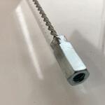 配管洗浄用チューブブラシ用 2本捻り接柄 Φ3 3m アズワン