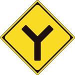 894-33B 警戒標識(201-D)Y型道路交差点 ユニット