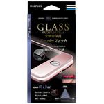 iPhone7 Plus ガラスフィルム 「GLASS PREMIUM FILM」 全画面保護 スーパーフィット 極薄ステンレススチール製 ゴールド 0.15mm LEPLUS