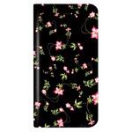 LP-I8LD01 iPhone X 薄型デザインPUレザーケース「Design+」 Flower ブラック スタンド機能 LEPLUS
