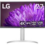 27インチ ワイド液晶ディスプレイ(3840x2160/IPS/アンチグレア/HDMIx2/DP/TypeC(PD90W)/高さ調節/チルト/ピボット) LG