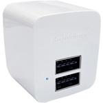 AC-027 USBポート付AC充電器 AC-2USB-2.4A 自動識別 リバーシブル カシムラ