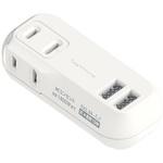 AC-031 USBポート付電源タップ 2AC2USB 2.4A リバーシブル 自動識別 カシムラ