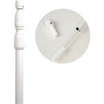 のぼり用ポール3段伸縮式 白 ササガワ