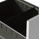KD-D-H168 デスク引出用仕切り板H168 下段引出用 カグクロ