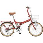 ファスター折りたたみ20インチ外装6段 CAPTAIN STAG 折畳み自転車