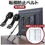 テレビ 転倒防止 ベルト 耐震ジェルパッド 付き 耐震ベルト メディアフューチャー