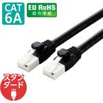 LANケーブル CAT6A 高速 10Gbps ストレート 爪折れ防止 RoHS指令準拠 エレコム