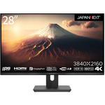 液晶ディスプレイ/28型/3840×2160/HDMI×1、DP×1、USB Type-C×1/ブラック/スピーカー：有 JAPANNEXT