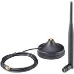ANT-WSB-AHRM-05-1.5m ANT-WSB-AHRM-05-1.5mシリーズ 2.4 GHz、高利得、RP-SMA(オス)、全指向性、屋内、ラバーダックアンテナ(1.5 mケーブル付属) MOXA