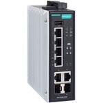 4つのIEEE 802.3af/at PoE+ ポート付きの4+2GポートギガビットPoE+ マネージドイーサネットスイッチ MOXA