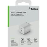 WCH011DQWH BOOST↑CHARGE PRO デュアルUSB-C GaN ウォールチャージャー PPS 45W BELKIN(ベルキン)
