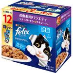 ピュリナ フィリックス パウチ 12P やわらかグリル 成猫 お魚お肉バラエティ ネスレ