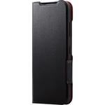 PM-K222PLFUBK かんたんスマホ3 ケース ソフトレザー 手帳型マグネット 衝撃吸収 耐衝撃 超軽量 UltraSlim エレコム