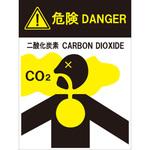 二酸化炭素消火設備標識 危険DANGER(ピクト) つくし工房