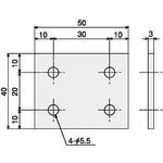 SFJ-121S Sプレートブラケット SSG SUS(エスユーエス)