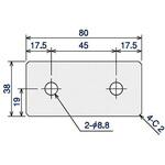 SFJ-127S SプレートブラケットL45-H2 SUS(エスユーエス)