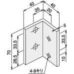 SFK-A22S オフセットアングルL4080(ステン)キット SUS(エスユーエス)