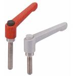 LDMS クランプレバー(おねじ) - 操作ボタンつき NBK(鍋屋バイテック会社)