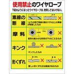 安全標識(クレーン合図法・玉掛ワイヤロープ) つくし工房 クレーン