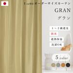 【オーダー】ドレープカーテン 「グラン」 無地 1～2級遮光 防炎 全5色 タッセル付き ノイエ