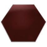 17411620 六角プレート 溜毘沙門天塗/黒乾漆 福井クラフト