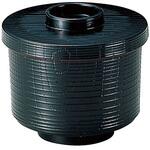 35020310 柾目小吸椀 黒(内朱) A 福井クラフト