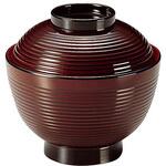 32601210 千筋高仙才椀 溜内朱 TA 福井クラフト