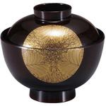 70000550 和 越前椀 溜武蔵野日月 TA 福井クラフト