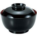 12025380 千鳥椀(大) 黒内朱 TA 福井クラフト