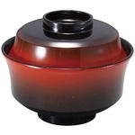 33023710 新 天竜寺椀 朱/黒ぼかし TA 福井クラフト