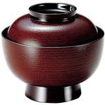 32010770 雑煮椀 溜刷毛目内黒 TA 福井クラフト