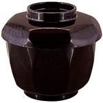 33102320 耐熱 ABS荒彫亀甲飯器 新溜(内黒) TA 福井クラフト