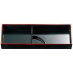 21031220 大寿弁当 タレ付仕切 親 黒渕朱用 A 福井クラフト