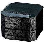 ヘギ目縁高重 黒内黒 (親1ヶ) A 本体のみ 福井クラフト