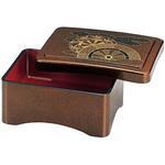 45151300 殿方丼重 梨地御所車内朱 A 福井クラフト