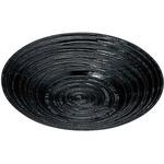 75000170 宴乱筋茶托 黒 M 福井クラフト