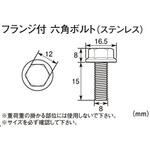0900-082-03001 フランジ六角ボルト(SUS) K-CON(キタコ)