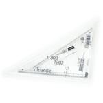 1-809-1802 三角定規 18cmX2mm 目盛り付き 内田洋行